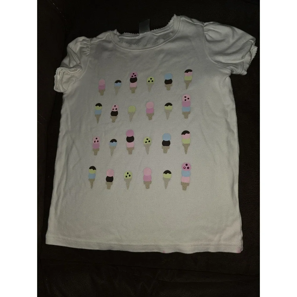 Gymboree‎ ice cream social top size 10 long shorts size 12 with charm
